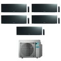 Immagine di Daikin EMURA R32 Climatizzatore a parete penta split inverter Wi-Fi black | unità esterna 7.8 kW unità interne 7000+9000+9000+9000+12000 BTU 5MXM90N9+FTXJ[20|25|25|25|35]AB