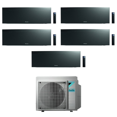 Immagine di Daikin EMURA R32 Climatizzatore a parete penta split inverter Wi-Fi black | unità esterna 7.8 kW unità interne 7000+7000+7000+7000+9000 BTU 5MXM90N9+FTXJ[20|20|20|20|25]AB