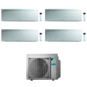 Immagine di Daikin EMURA R32 Climatizzatore a parete quadri split inverter Wi-Fi bianco | unità esterna 6.8 kW unità interne 7000+9000+9000+9000 BTU 4MXM68N9+FTXJ[20|25|25|25]AW