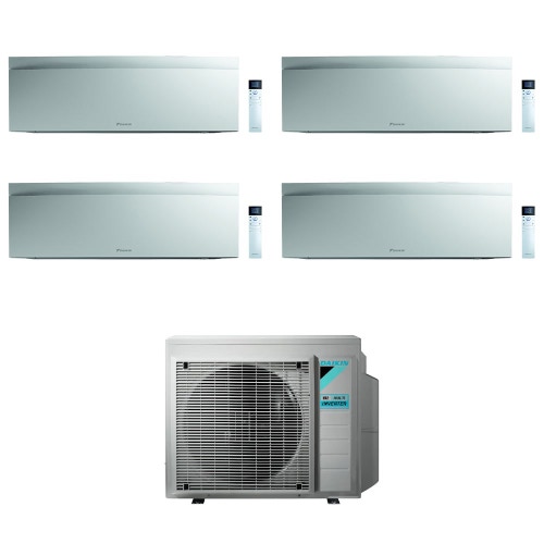 Immagine di Daikin EMURA R32 Climatizzatore a parete quadri split inverter Wi-Fi bianco | unità esterna 6.8 kW unità interne 7000+7000+7000+9000 BTU 4MXM68N9+FTXJ[20|20|20|25]AW