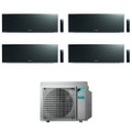 Immagine di Daikin EMURA R32 Climatizzatore a parete quadri split inverter Wi-Fi black | unità esterna 6.8 kW unità interne 7000+7000+7000+7000 BTU 4MXM68N9+FTXJ[20|20|20|20]AB