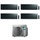 Daikin EMURA R32 Climatizzatore a parete quadri split inverter Wi-Fi black | unità esterna 7.4 kW unità interne 7000+7000+12000+12000 BTU 4MXM80N9+FTXJ[20|20|35|35]AB