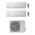 Immagine di Hermann Saunier Duval VIVAIR Uni Comfort R32 Climatizzatore a parete dual split inverter bianco | unità esterna 5.2 kW unità interne 7000+7000 BTU SDH 19-050 MC2NO+SDH 19-[020|020] NWI
