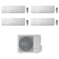 Immagine di Hermann Saunier Duval VIVAIR Uni Comfort R32 Climatizzatore a parete quadri split inverter bianco | unità esterna 8 kW unità interne 7000+7000+9000+9000 BTU SDH 19-080 MC4NO+SDH 19-[020|020|025|025] NWI