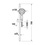 Immagine di Duravit B.1 set doccetta composto da asta doccia H.70 cm, flessibile 160 cm e doccetta 3 jet, finitura cromo UV0680003010