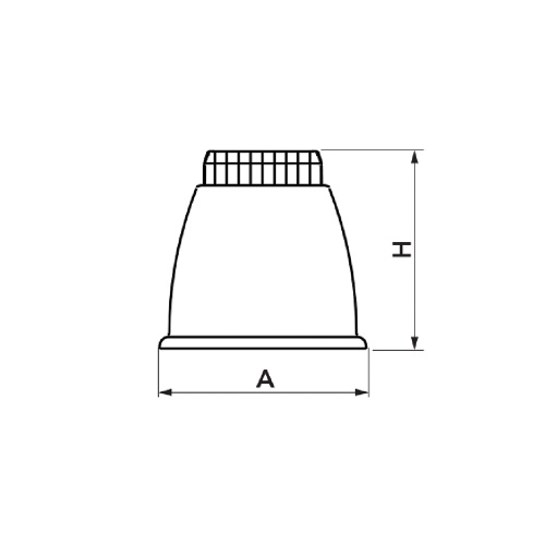 Immagine di Tecnosystemi GENIUS 1000R piedino a pavimento antivibrante, regolabile con perno di fissaggio rapido Ø 10, colore nero  (confezione 4 pezzi) 11105350N