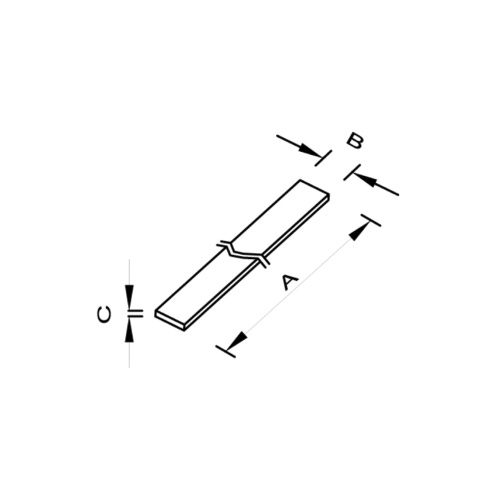 Immagine di Tecnosystemi fascia in gomma vulcanizzata L.61 P.5 H.0.9 cm, antivibrante naturale multiuso 11100069