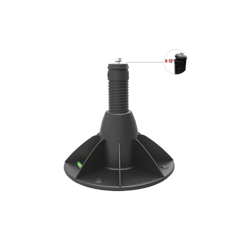 Immagine di Tecnosystemi GENIUS 1200R HIGH ARTICULATED piedone a pavimento regolabile e snodabile, colore nero 11105405