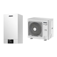 Immagine di Aermec BHP R32 Sistema composto da pompa di calore Inverter 4 kW e unità interna a parete senza accumulo ACS BHP040+BHP060W