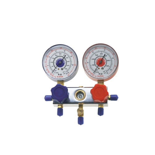 Immagine di Tecnosystemi gruppo manometrico a secco, a 2 vie per R32-R410A 11131240