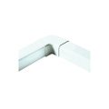 Immagine di Tecnogas curva piana per canalina 6,5x5 cm, colore bianco 12796