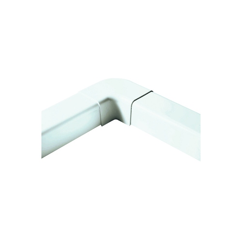 Immagine di Tecnogas curva piana per canalina 6,5x5 cm, colore bianco 12796