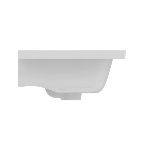 Immagine di Ideal Standard I.LIFE S lavabo top L.61 H.18 P.38.5 cm monoforo, con foro del troppopieno, colore bianco finitura lucido T459001