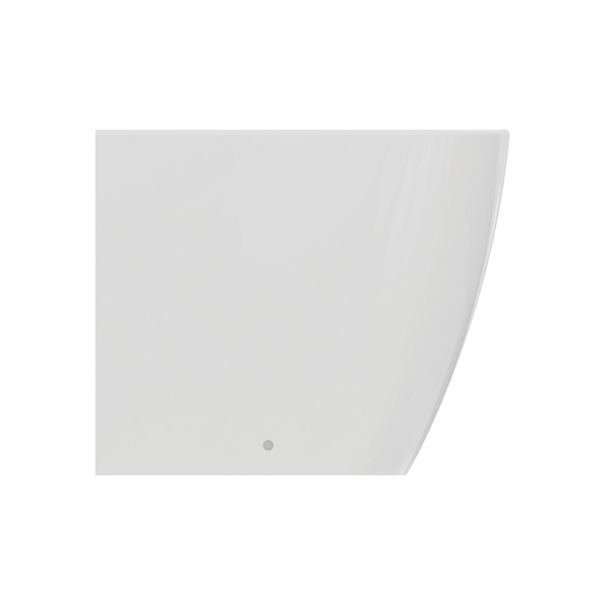 Immagine di Ideal Standard I.LIFE S vaso a terra RimLS+ L.35.5 H.40 P.48 cm, senza sedile e senza brida, installazione a filo parete, colore bianco finitura lucido T459401