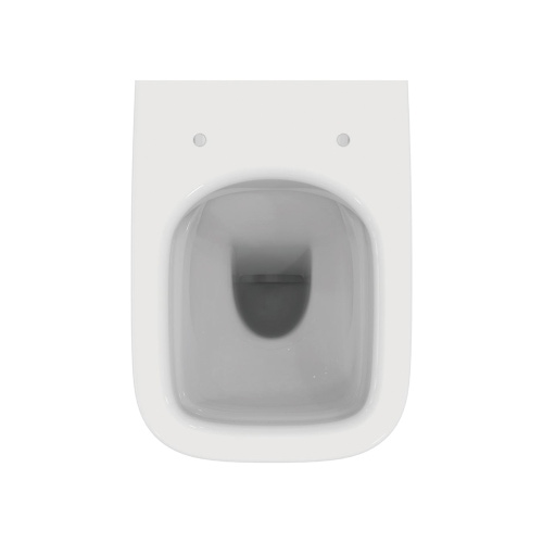 Immagine di Ideal Standard I.LIFE S vaso a terra RimLS+ L.35.5 H.40 P.48 cm, senza sedile e senza brida, installazione a filo parete, colore bianco finitura lucido T459401