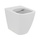 Ideal Standard I.LIFE S vaso a terra RimLS+ L.35.5 H.40 P.48 cm, senza sedile e senza brida, installazione a filo parete, colore bianco finitura lucido T459401