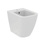 Immagine di Ideal Standard I.LIFE S bidet a terra L.35.5 H.40 P.48 cm, monoforo, per installazione filo parete, con foro del troppopieno, colore bianco finitura lucido T459501