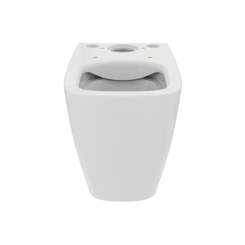 Immagine di Ideal Standard I.LIFE S vaso a terra RimLS+ per cassetta, senza sedile e senza brida, installazione a filo parete, colore bianco finitura lucido T459601