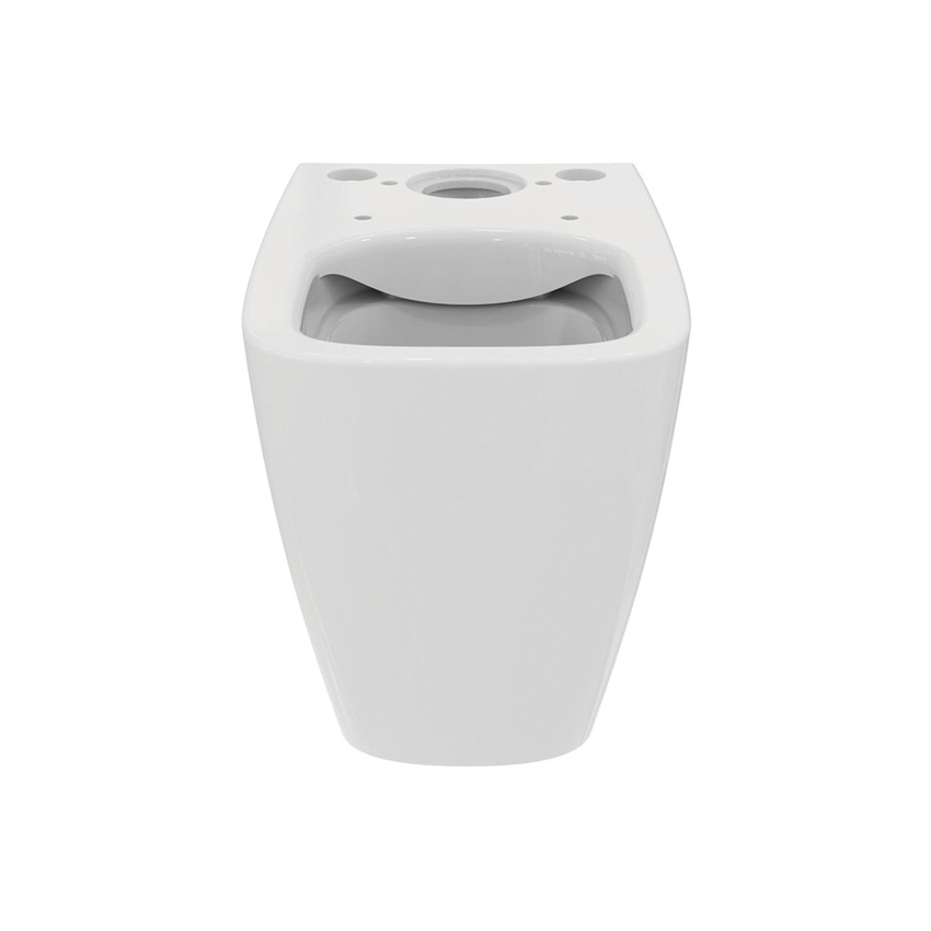 Immagine di Ideal Standard I.LIFE S vaso a terra RimLS+ per cassetta, senza sedile e senza brida, installazione a filo parete, colore bianco finitura lucido T459601