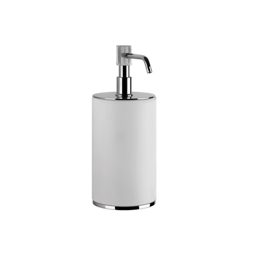 Immagine di Gessi VENTI20 porta dispenser d'appoggio, colore bianco, finitura cromo 65437#031
