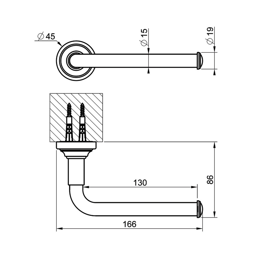 Immagine di Gessi VENTI20 porta rotolo a parete, finitura cromo 65455#031