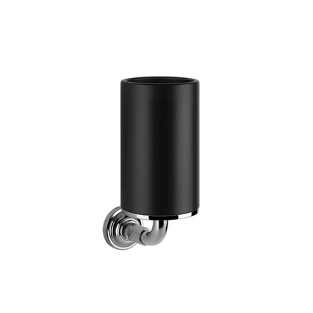 Immagine di Gessi VENTI20 porta bicchiere, a parete, colore nero, finitura cromo 65408#031