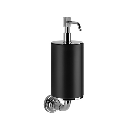 Immagine di Gessi VENTI20 porta dispenser, a parete, colore nero, finitura cromo 65414#031