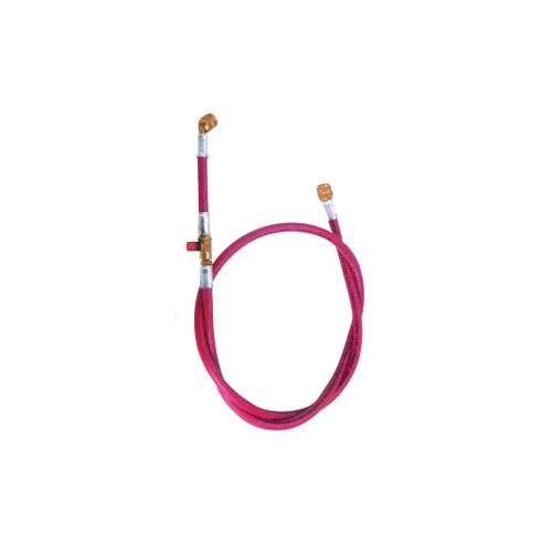 Immagine di Tecnogas tubazione flessibile 5/16 SAE x 5/16 SAE, per vuoto e carico, per gas R22-TR422 B-R404 A-R407 C-R134A-R410 A, colore rosso 11497