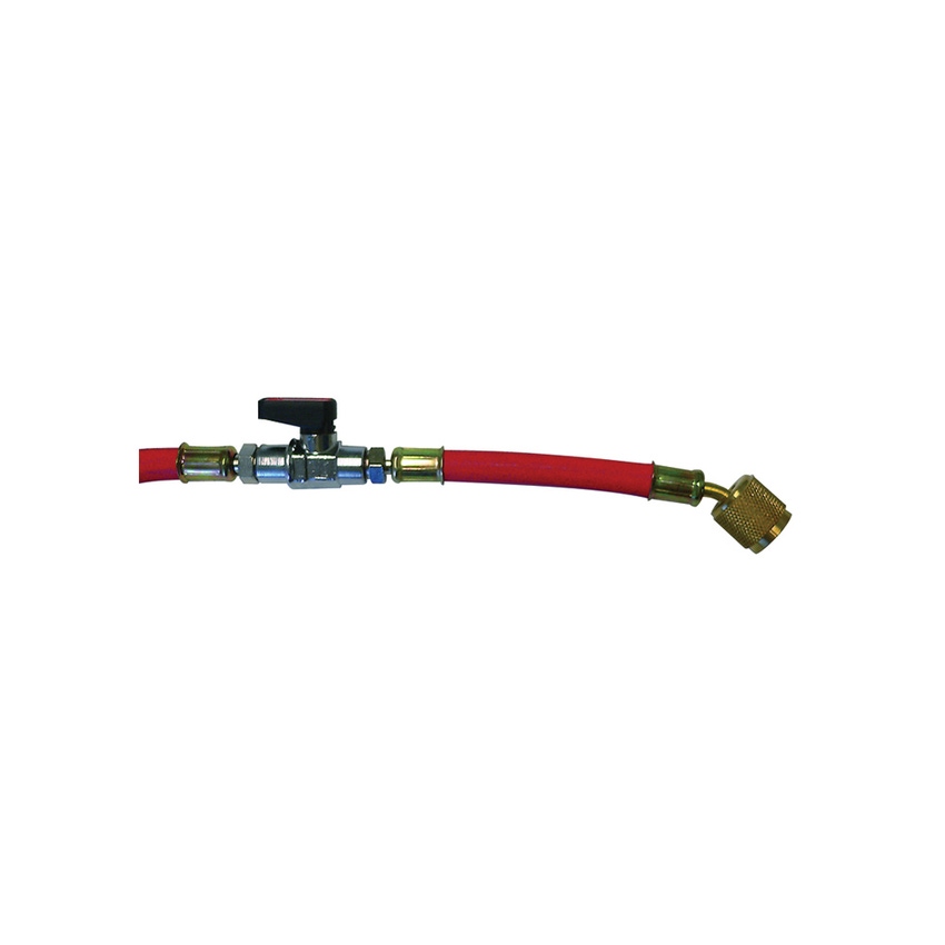Immagine di Tecnogas tubazione flessibile 1/4 SAE x 1/4 SAE, per vuoto e carico, per gas R22-TR422 B-R404 A-R407 C-R134A-R410 A, colore rosso 11491
