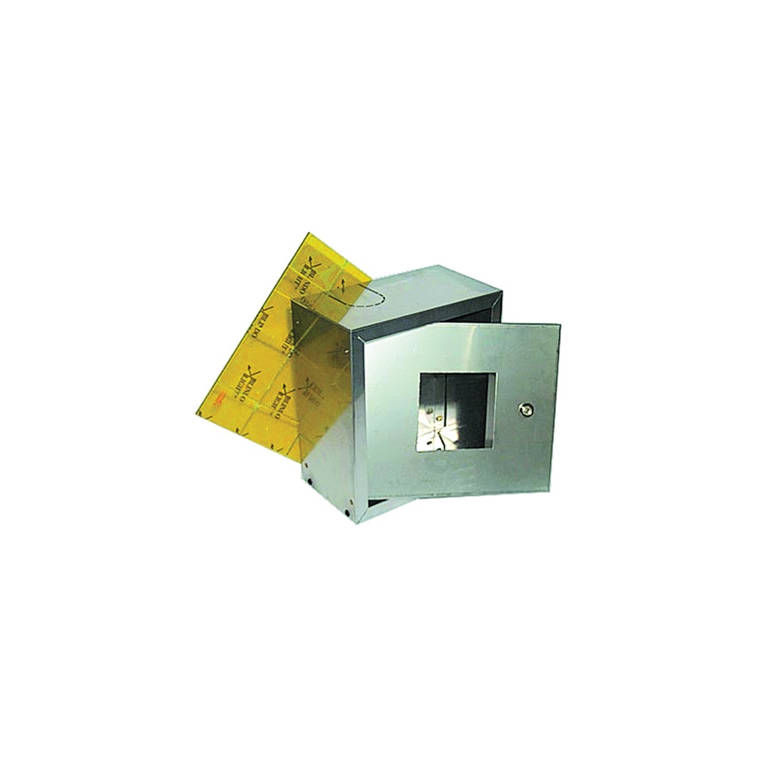 Immagine di Tecnogas cassetta inox AISI 304 L.20 H.25 P.14.5 cm per dispositivi Ø 1/2” > 3/4”, con vetro e/o portina per ispezione 50450