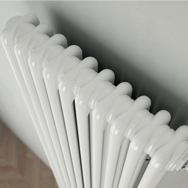 Immagine di Irsap TESI 2 radiatore 12 elementi H.200 L.54 P.6,5 cm, colore avorio finitura lucido RT220001202IR02N