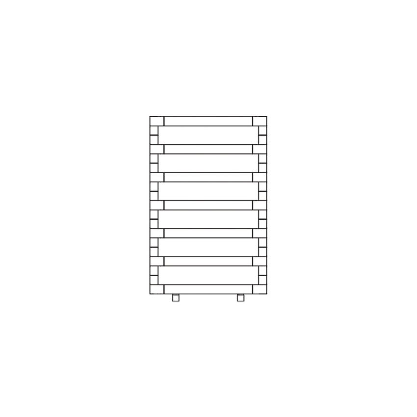 Immagine di Irsap STEP_B radiatore 7 elementi H.76 L.60 P.10,7 cm, colore bianco perla finitura ruvido SES060B16IR01NNN01