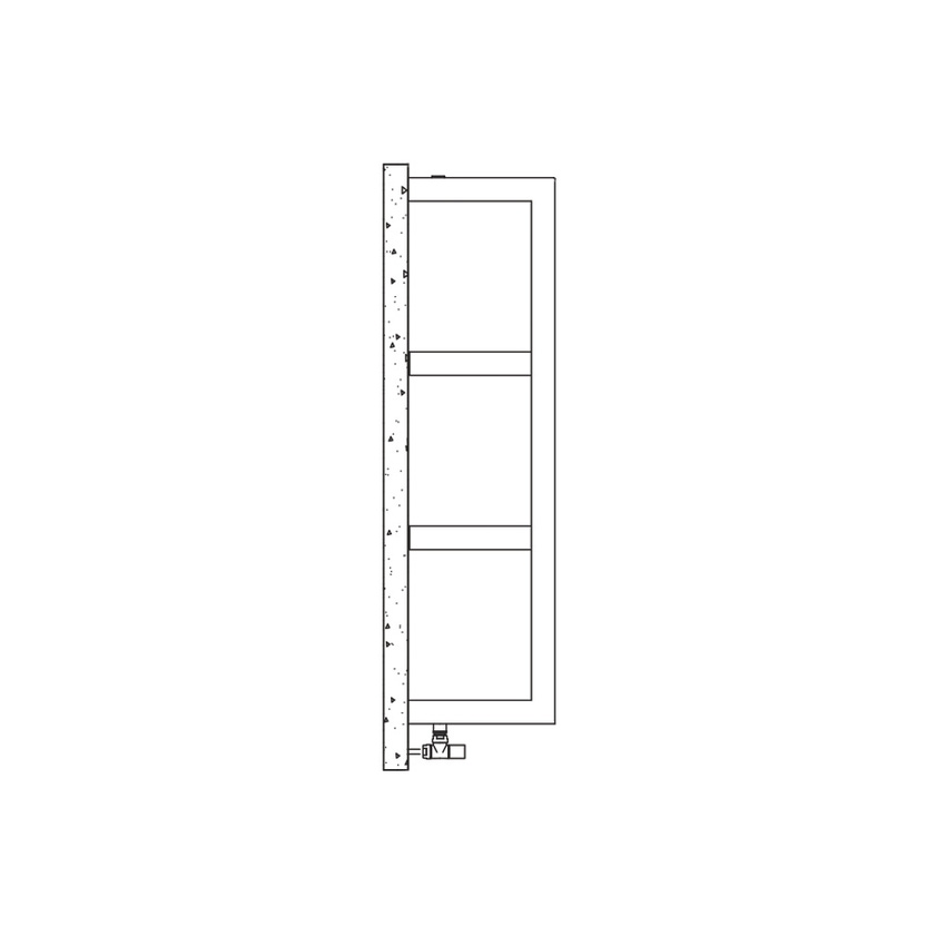Immagine di Irsap QUADRAQUA S radiatore H.111,6 L.30 P.30 cm, colore bianco finitura lucido QDRS030B01IRNNN004