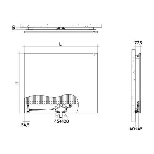 Immagine di Irsap RELAX POWER radiatore H.68,8 L.85,7 P.4,75 cm, colore bianco finitura opaco Cod.J8 REPI085BJ8IR01AN01
