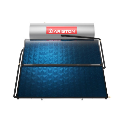 Immagine di Ariston KAIROS THERMO HF-2 300-2 TR IT Sistema solare termico a circolazione naturale con accumulo e 2 collettori orizzontali, installazione a TERRA 3022447