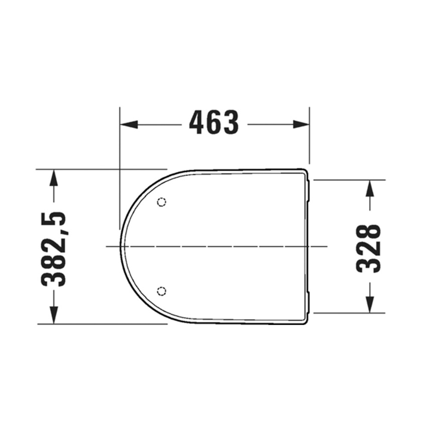 Immagine di Duravit SOLEIL sedile P.46 cm, con coperchio rimovibile, con cerniere in acciaio inox finitura cromo, senza chiusura rallentata, colore bianco finitura lucido 0022310000
