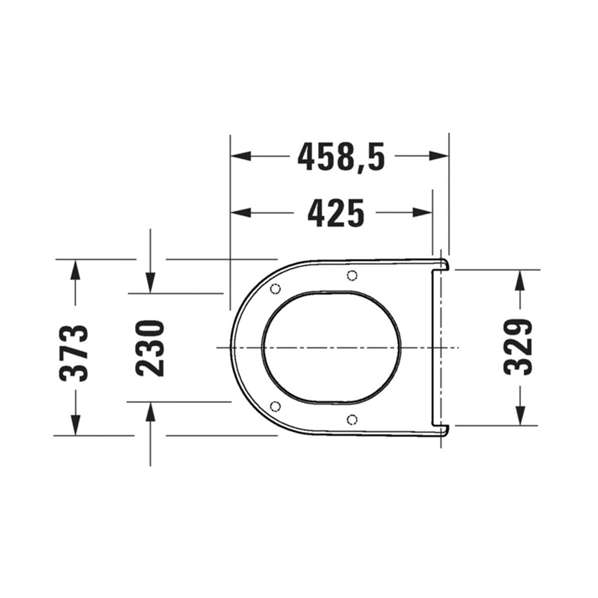 Immagine di Duravit SOLEIL sedile P.46 cm, con coperchio rimovibile, con cerniere in acciaio inox finitura cromo, con chiusura rallentata, colore bianco finitura lucido 0022390000