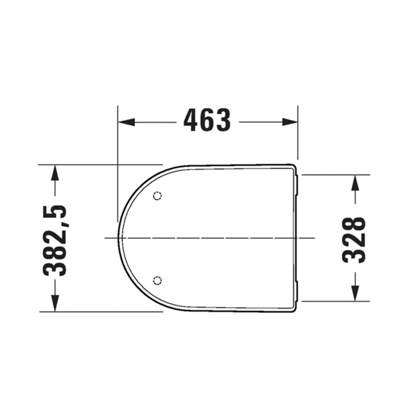 Immagine di Duravit SOLEIL sedile P.46 cm, con coperchio rimovibile, con cerniere in acciaio inox finitura cromo, con chiusura rallentata, colore bianco finitura lucido 0022390000
