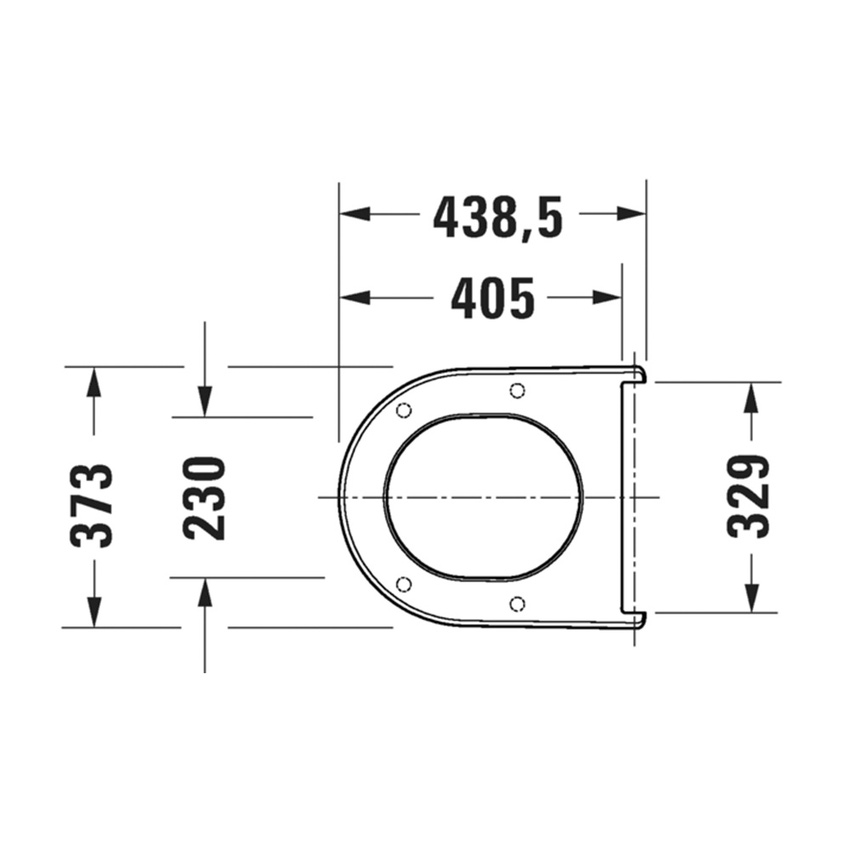 Immagine di Duravit SOLEIL sedile P.44 cm, con coperchio rimovibile, con cerniere in acciaio inox finitura cromo, senza chiusura rallentata, colore bianco finitura lucido 0026410000