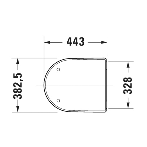 Immagine di Duravit SOLEIL sedile P.44 cm, con coperchio rimovibile, con cerniere in acciaio inox finitura cromo, senza chiusura rallentata, colore bianco finitura lucido 0026410000