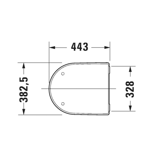 Immagine di Duravit SOLEIL sedile P.44 cm, con coperchio rimovibile, con cerniere in acciaio inox finitura cromo, con chiusura rallentata, colore bianco finitura lucido 0026490000