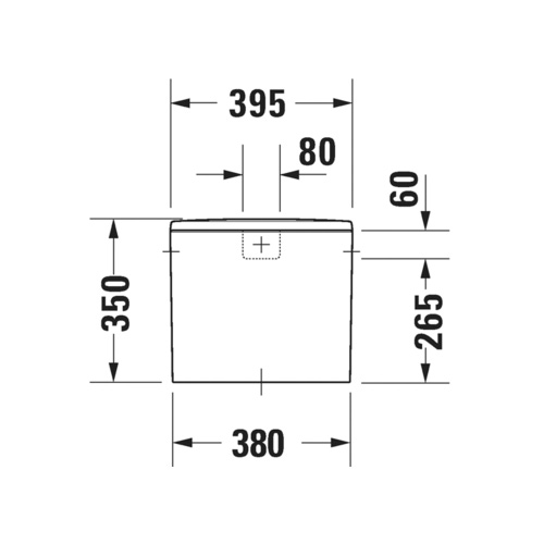 Immagine di Duravit SOLEIL cassetta di sciacquo 6/3 l, con batteria Dual Flush, pulsante cromato, per attacco sinistra, destra o centrale alto, colore bianco finitura lucido 0945000005
