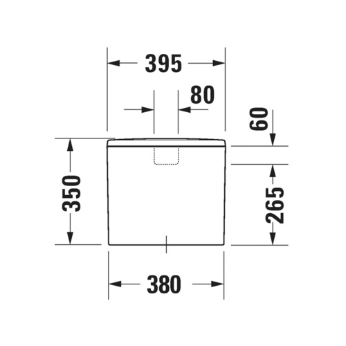 Immagine di Duravit SOLEIL cassetta di sciacquo 6/3 l, con batteria Dual Flush, pulsante cromato, per attacco sinistro basso, colore bianco finitura lucido 0945100005