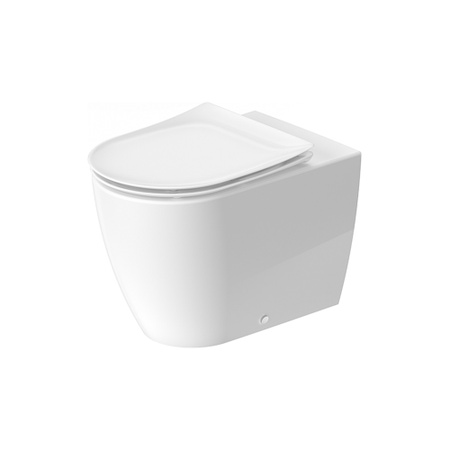 Immagine di Duravit SOLEIL vaso a pavimento, a filo parete, a cacciata, senza sedile, con fissaggi inclusi e scarico orizzontale, colore bianco finitura lucido 2010090000