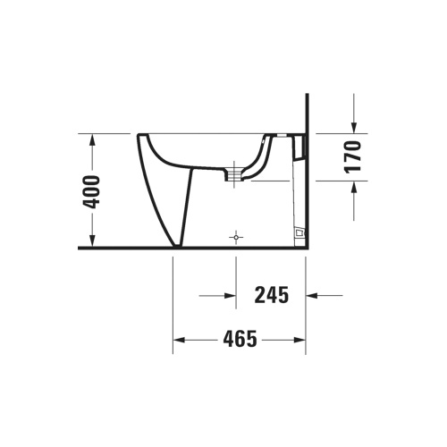Immagine di Duravit SOLEIL bidet a pavimento, a filo parete, con troppopieno e bordo per rubinetteria, colore bianco finitura lucido 2298100000