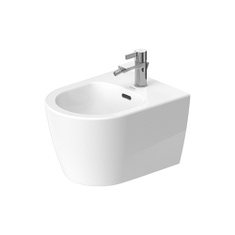 Immagine di Duravit SOLEIL bidet sospeso, con troppopieno e bordo per rubinetteria, colore bianco finitura lucido  2722150000