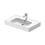 Immagine di Duravit SOLEIL lavabo consolle sospeso L.80 cm, con troppopieno e bordo per la rubinetteria, colore bianco finitura lucido 2377800000