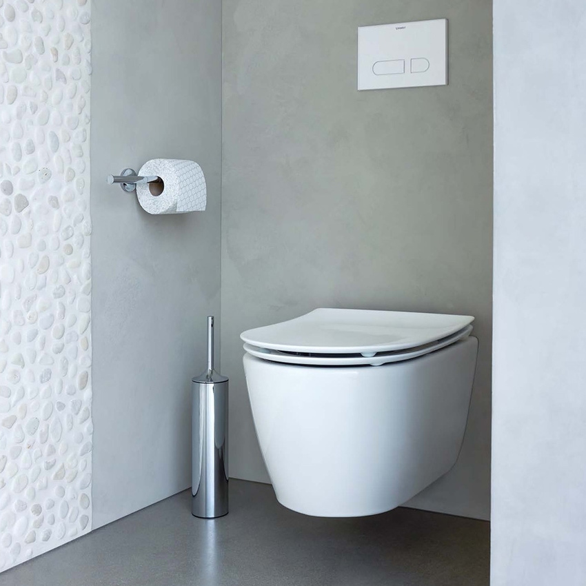 Immagine di Duravit SOLEIL vaso sospeso a cacciata HygieneFlush, senza brida e senza sedile, colore bianco finitura lucido 2591092000