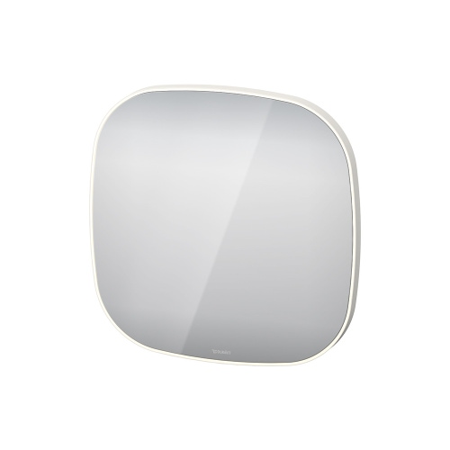 Immagine di Duravit ZENCHA specchio quadrato 70 cm, con illuminazione Led perimetrale, versione "App", colore bianco finitura opaco ZE7066000000000