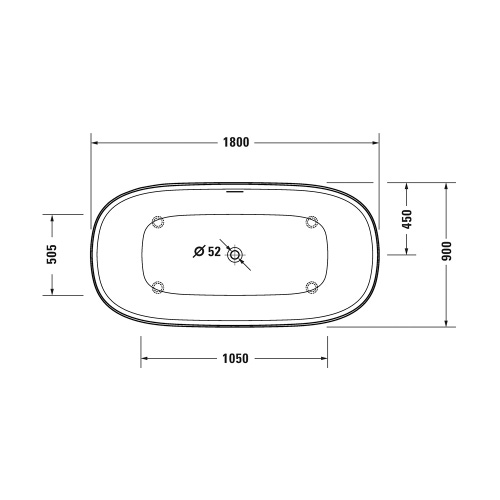 Immagine di Duravit ZENCHA vasca idromassaggio freestanding L.180 P.90 cm, sistema Air-System, con pannello integrato e telaio, con due schienali inclinati e piletta Stop&Go, colore bianco finitura lucido 760463000AS0000